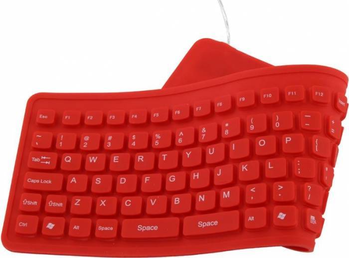 Tastaturile din silicon sunt cel mai simplu de curățat, sub jet de apă sau cu o soluție pentru spălat geamurile