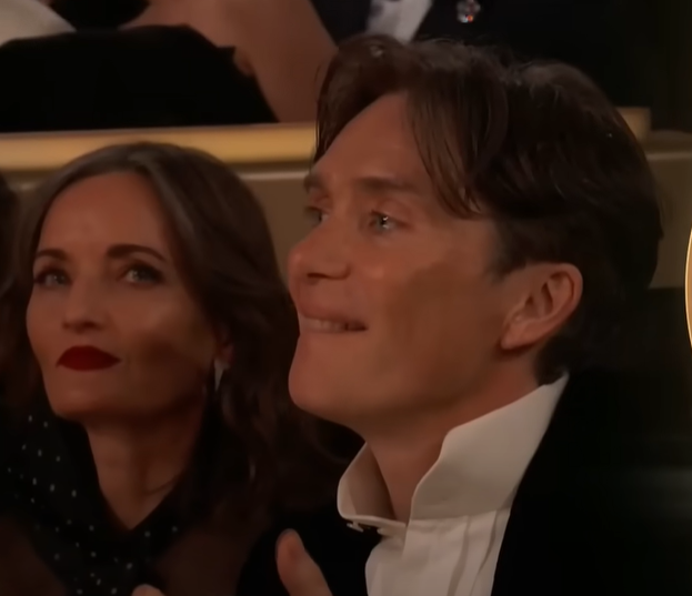 Cillian Murphy și Yvonne, soția lui. Foto: captură video Globurile de Aur